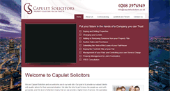 Desktop Screenshot of capuletsolicitors.co.uk