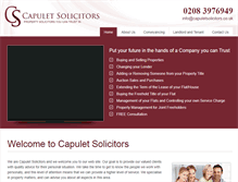 Tablet Screenshot of capuletsolicitors.co.uk